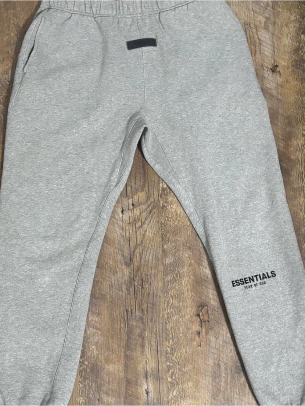 Essentials Kids Gray Jogger Sweatpants with Logo